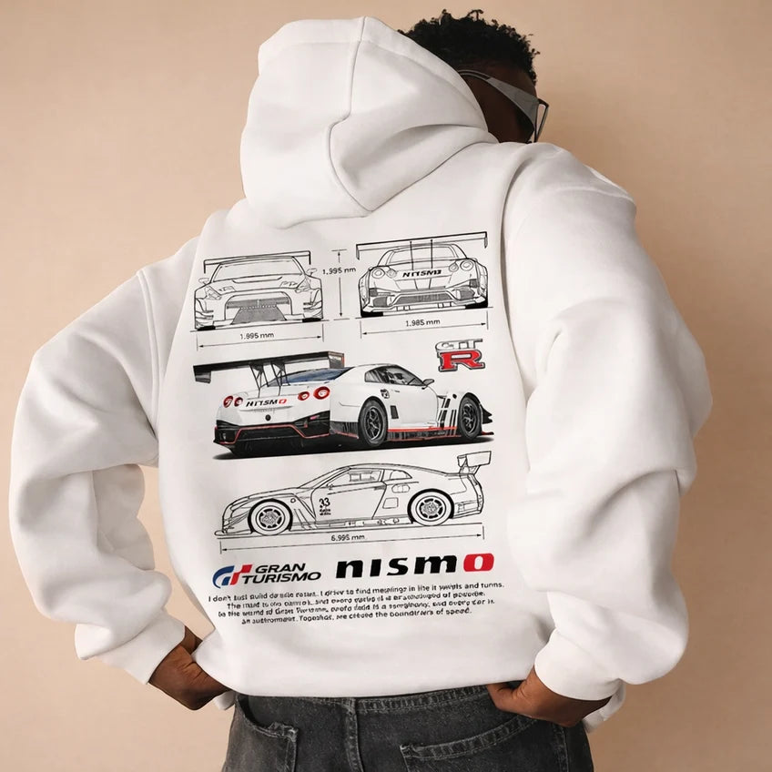 Lance | Warm Printed Hoodie for Men | Plus Size